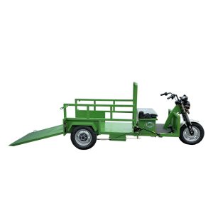 Xe điện chở rác vishiko mở bửng sau đẩy thùng rác lên