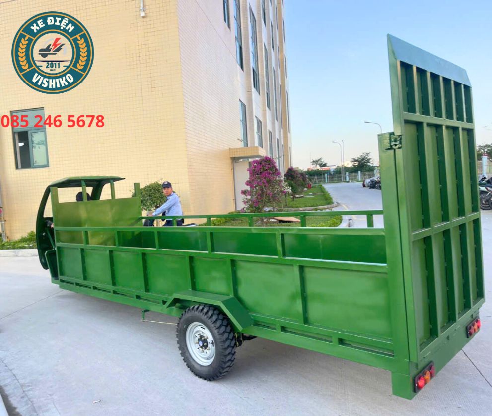 VISHIKO Bàn Giao Xe Điện 3 Bánh Chở Hàng 800KG Tại KCN Hải Phòng- Giải Pháp Tối Ưu Cho Hàng Hóa Cồng Kềnh